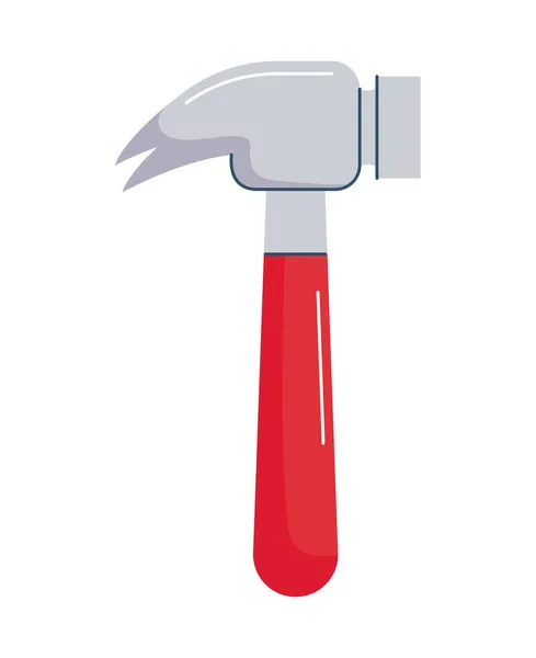 Conception marteau rouge — Image vectorielle