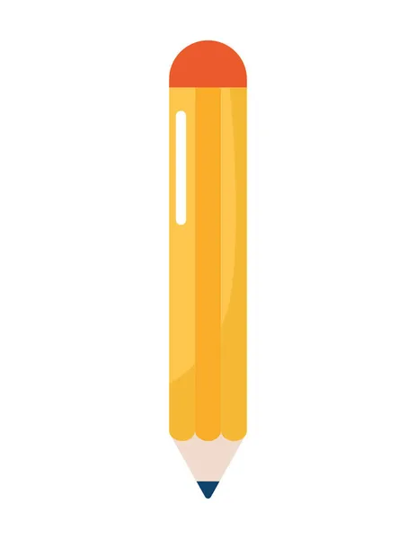 Gran lápiz amarillo — Vector de stock