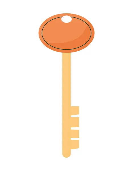 Icono llave dorada — Vector de stock