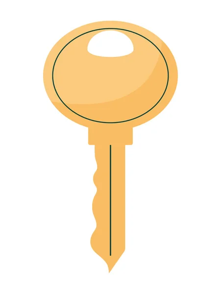 Golden key illustration — Stock Vector