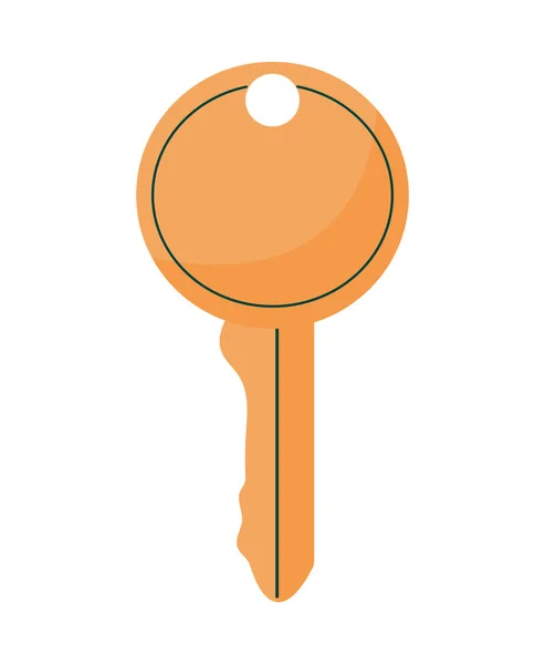 Иллюстрация оранжевого ключа — стоковый вектор