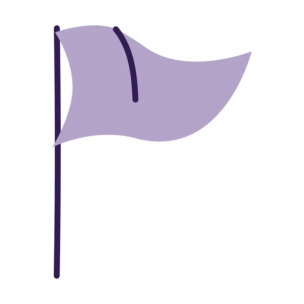 Lila flagga design — Stock vektor