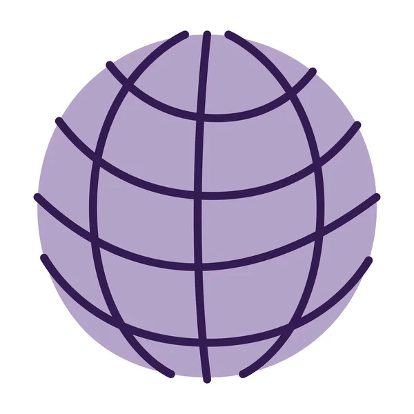 紫色の地球 — ストックベクタ