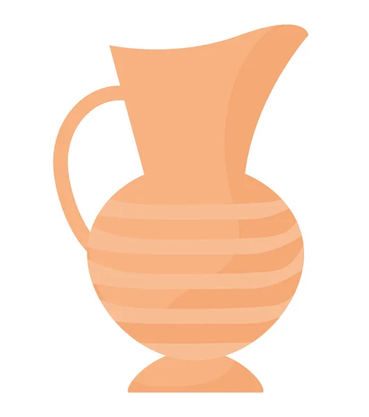 Bastante tarro de cerámica — Vector de stock