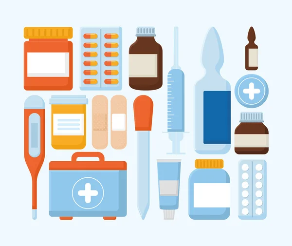 Nice medical items — Stock Vector