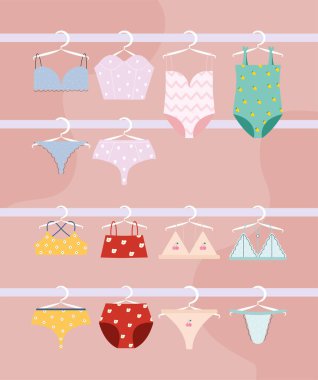 Güzel bayan iç çamaşırı.