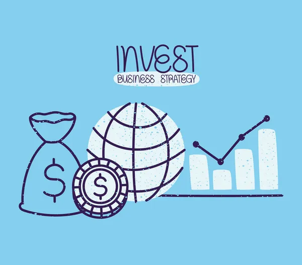 Mooie investeringskaart — Stockvector