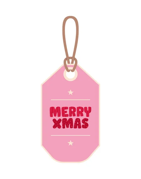 Joyeux label de Noël — Image vectorielle