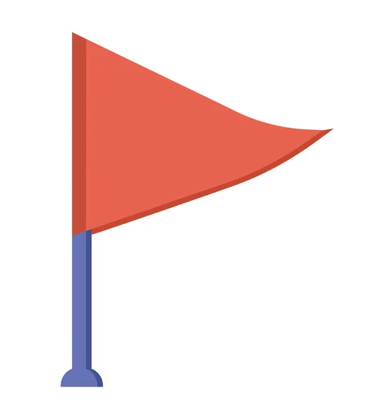 Rode vlag illustratie — Stockvector