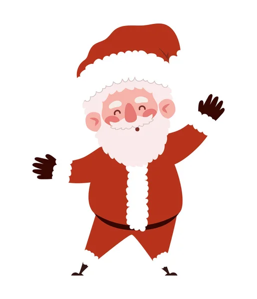 Улыбающаяся иллюстрация Санта-Клауса — стоковый вектор