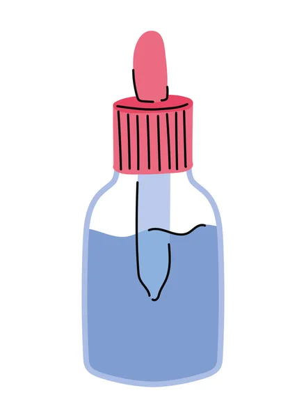 Compte-gouttes médicaux bleus — Image vectorielle