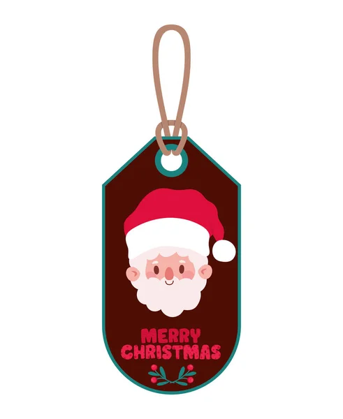 Illustrazione etichetta di Natale — Vettoriale Stock