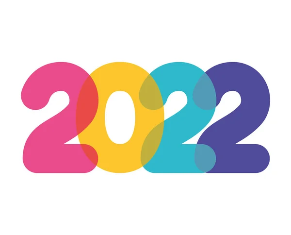 아름다운 2022 년의 아이콘 — 스톡 벡터