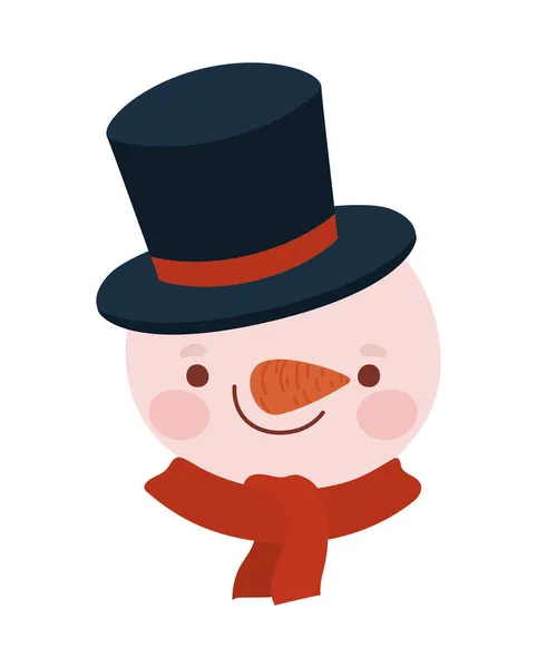 Feliz boneco de neve ilustração — Vetor de Stock