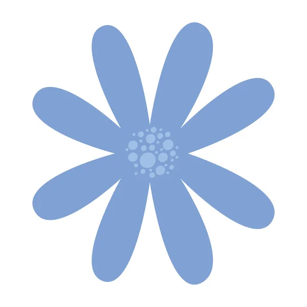 Diseño de flor azul — Vector de stock