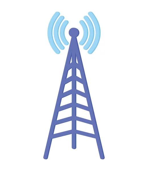 Diseño de antena azul — Vector de stock