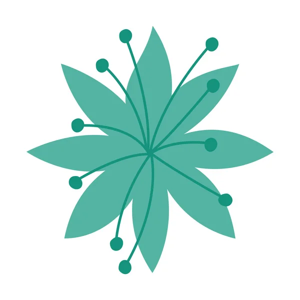 Yeşil çiçek tasarımı — Stok Vektör