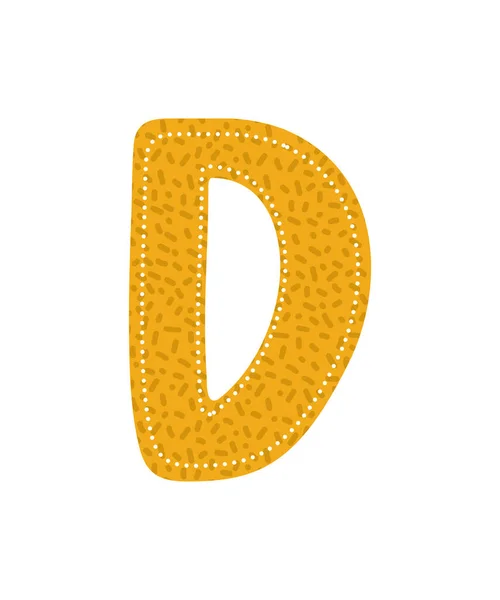 Belle lettre D icône — Image vectorielle