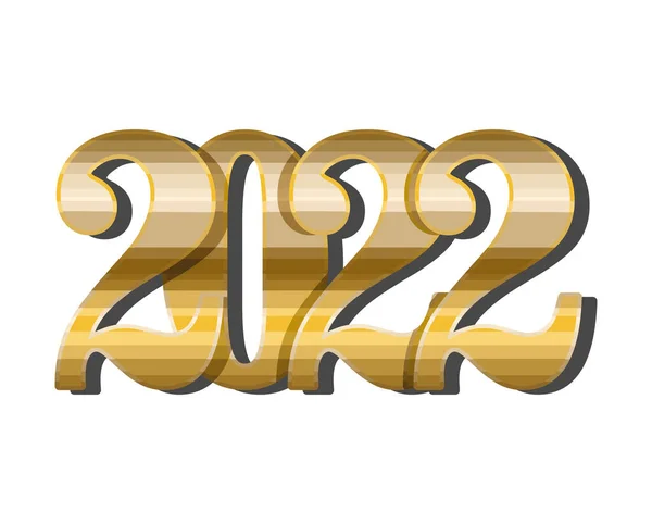 Bonito 2022 ano ícone — Vetor de Stock