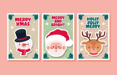 Karakterli mutlu Xmas posteri