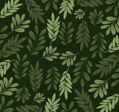 Güzel yaprak deseni