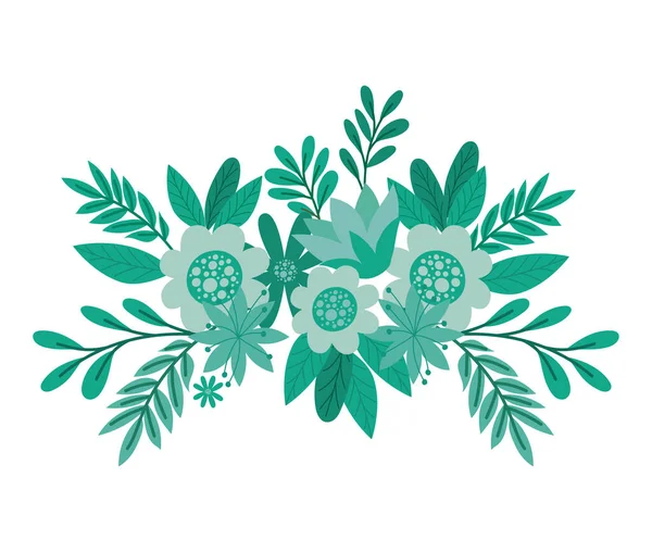 Green flower bouquet — Stock Vector