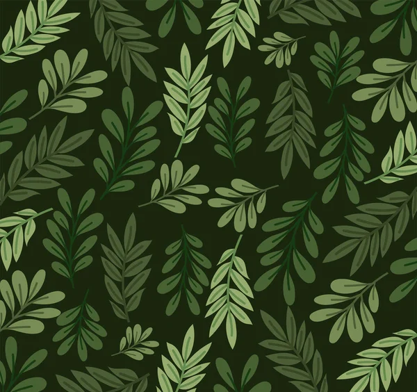 Bel modello di foglie — Vettoriale Stock