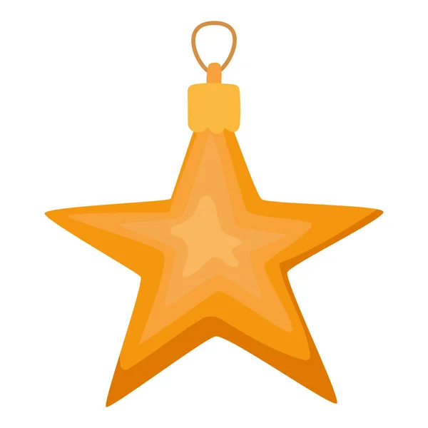 Εορταστικό χρυσό αστέρι — Διανυσματικό Αρχείο