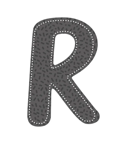 Bonita letra R icono — Vector de stock