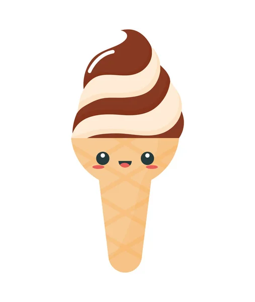 Два вкуса мороженого — стоковый вектор