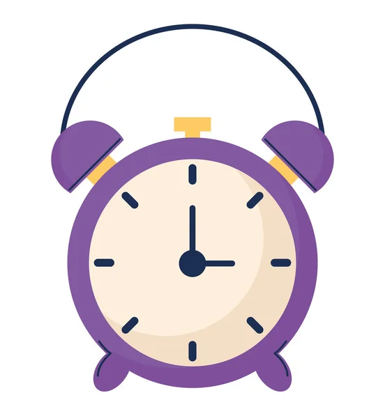 Diseño del reloj púrpura — Vector de stock