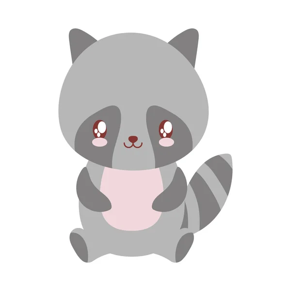 Pretty baby raccoon — Stock Vector