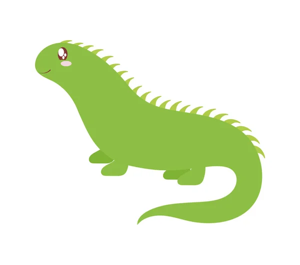 Bonita iguana bebé — Vector de stock