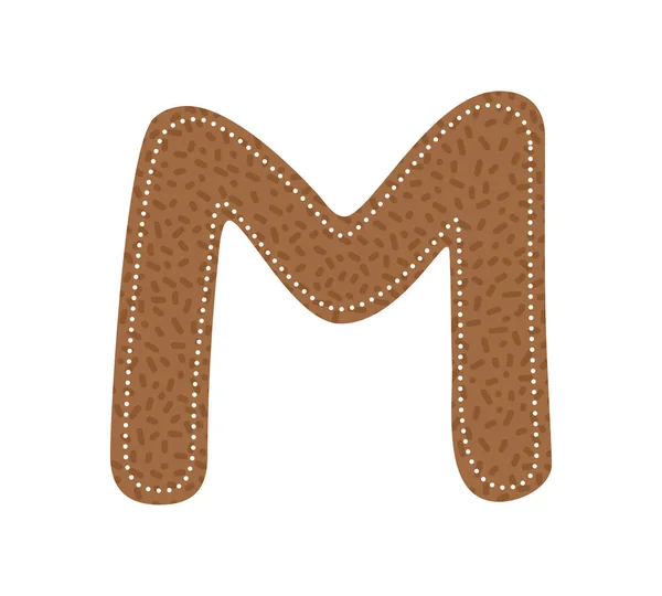 Pěkné písmeno M ikona — Stockový vektor