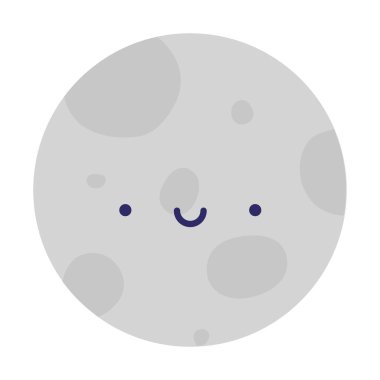 smiling planet illustration