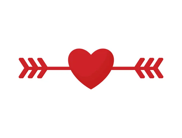 Cupid heart icon — Stock Vector
