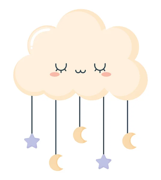 Bébé cloud mobile — Image vectorielle