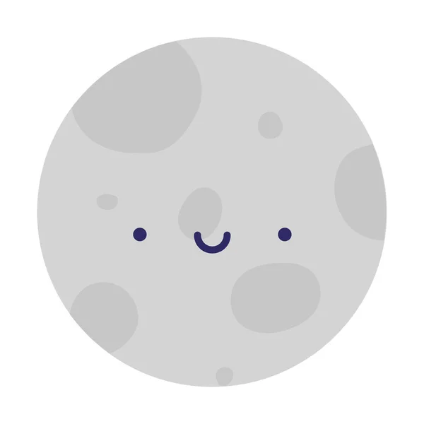 Smiling planet illustration — Stok Vektör