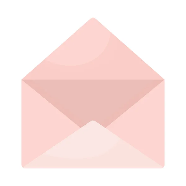 Envelope open of pink color — Vetor de Stock