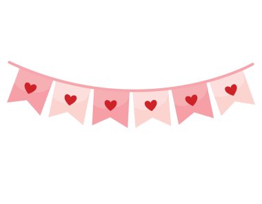 garlands with hearts