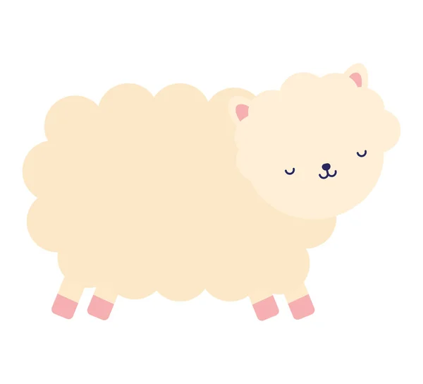 Sleepy sheep illustration — стоковый вектор