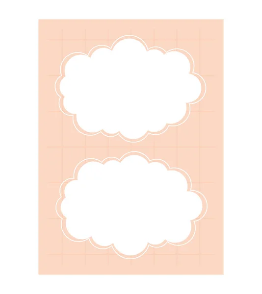 Daily planner with clouds — Stockový vektor