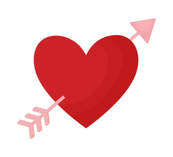 Cupid hart illustratie — Stockvector