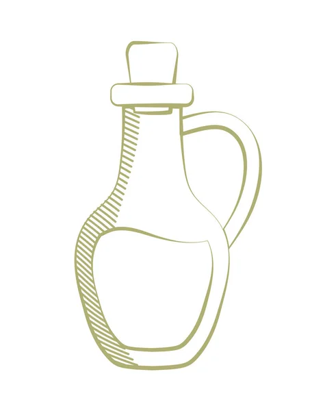 Olive oil jar image — Image vectorielle