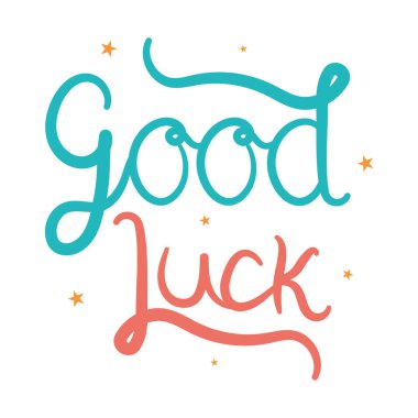 colored good luck script