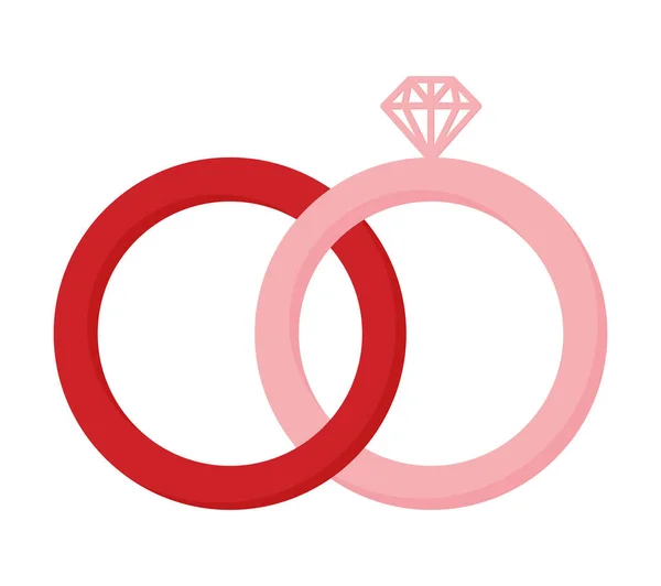 Engagement rings design — Vetor de Stock