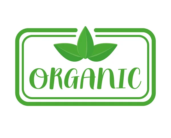 Organic product label — Stock Vector