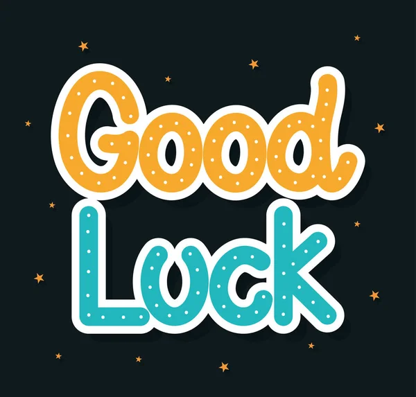 Cute good luck image — Stock Vector