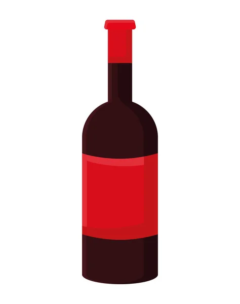 Diseño de botella de vino — Vector de stock