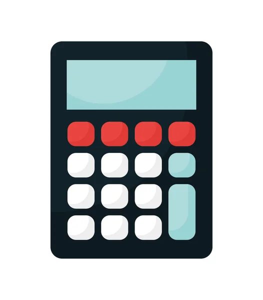 Black calculator illustration — Stock Vector